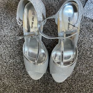 Silver heels